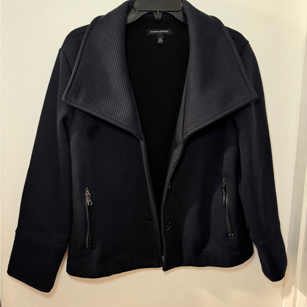 Banana Republic Brushed Twill Moto Jacket